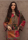 Floral block print suit